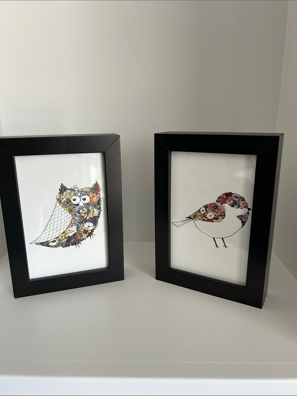 Framed Prints Owl & Chickadee Set - Picture 8 of 8